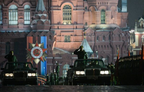 Night Rehearsal of the Victory Day Military Parade in Moscow - Sputnik International