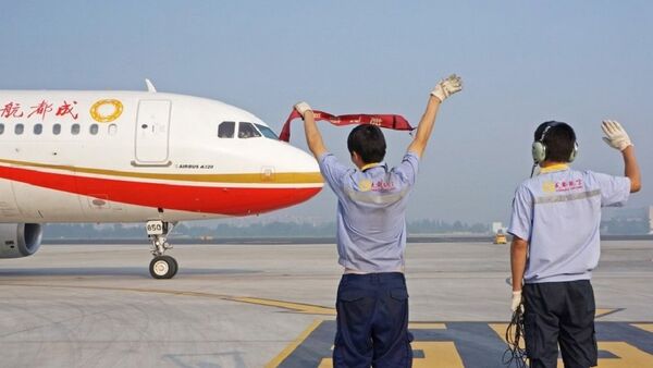 At the Chengdu Shuangliu International airport At the Chengdu Shuangliu International airport - Sputnik International