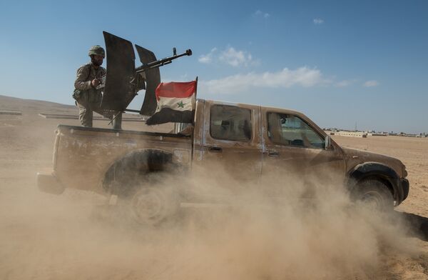 A truck of the Syrian Arab Army (SAA). (File) A truck of the Syrian Arab Army (SAA). (File) - Sputnik International