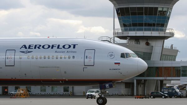 Aeroflot's Boeing 777 at Sheremetyevo international airport. - Sputnik International
