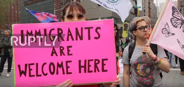 New York City May Day Protest 2017 New York City May Day Protest 2017 - Sputnik International