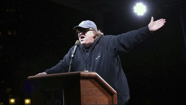 Michael Moore participates in the We Stand United: New York Rally to Protect Shared Values on Thursday, Jan.19, 2017, in New York - Sputnik International