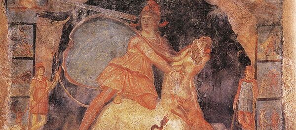 Mithras and the bull, fresco from Temple of Mithras - Sputnik International