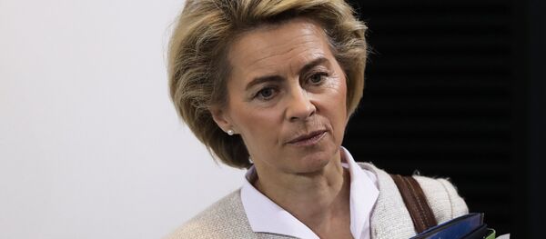 German Defense Minister Ursula von der Leyen arrives for the weekly cabinet meeting of the German government at the chancellery in Berlin, Wednesday, Nov. 30, 2016 German Defense Minister Ursula von der Leyen arrives for the weekly cabinet meeting of the German government at the chancellery in Berlin, Wednesday, Nov. 30, 2016 - Sputnik International