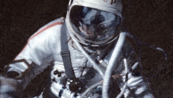 A documentary film frame about Alexey Leonov's first spacewalk in history  - Sputnik International