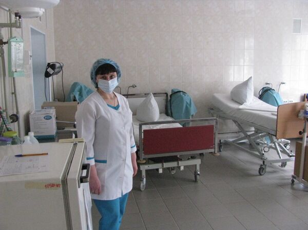 A patients' room in Pervomaisk that has been renovated A patients' room in Pervomaisk that has been renovated - Sputnik International