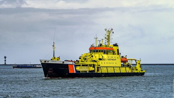 Coast guard ship, port of Rotterdam, Netherlands - Sputnik International