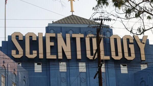 The Scientology Cross is perched atop the Church of Scientology in Los Angeles on Thursday, Aug. 25, 2016. - Sputnik International