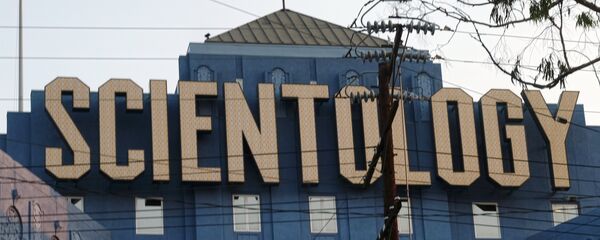 The Scientology Cross is perched atop the Church of Scientology in Los Angeles on Thursday, Aug. 25, 2016. - Sputnik International