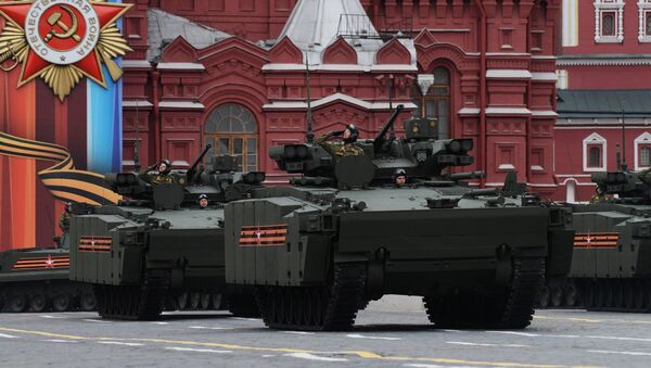An infantry fighting vehicles on the Kurganets-25 chassis during the military parade in Moscow marking the 72nd anniversary of the victory in the Great Patriotic War of 1941-1945. - Sputnik International
