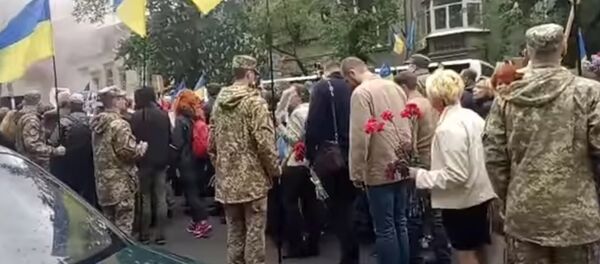 Participants in the Immortal Regiment march in Kiev - Sputnik International