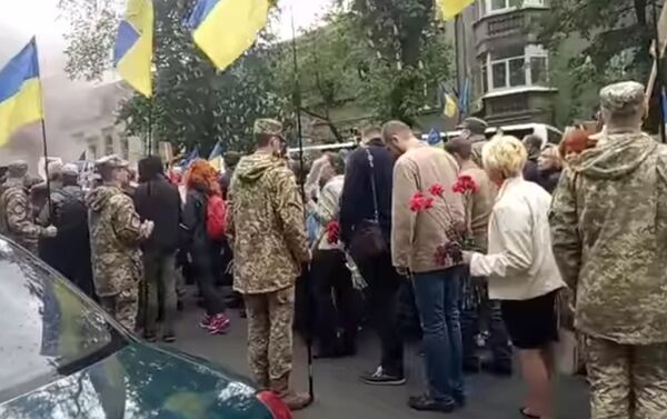 Participants in the Immortal Regiment march in Kiev - Sputnik International