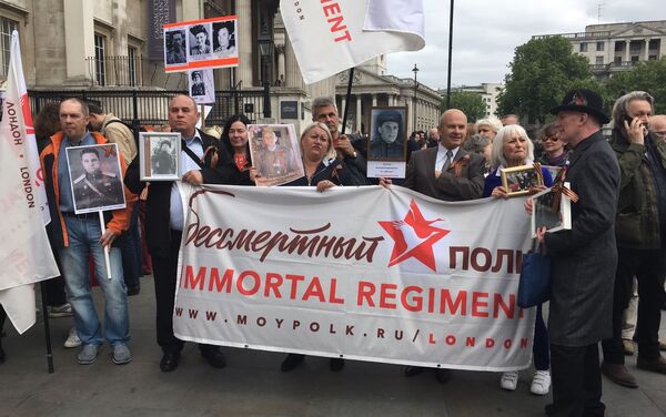The Immortal Regiment march in London, 2017 - Sputnik International