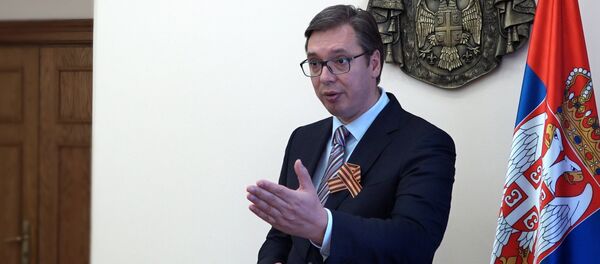 Serbian Prime Minister and President-elect Aleksandar Vucic Serbian Prime Minister and President-elect Aleksandar Vucic - Sputnik International