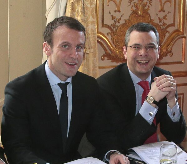 Emmanuel Macron and Alexis Kohler  - Sputnik International