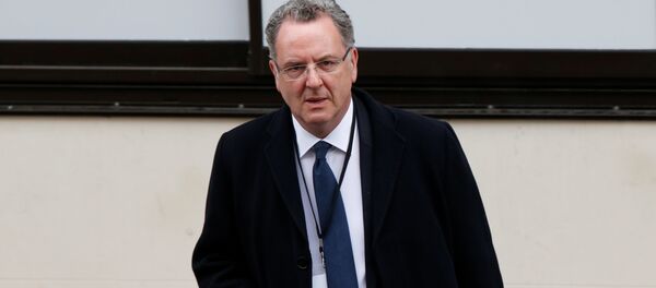Richard Ferrand, General Secretary of the political movement En Marche !, or Onwards !, leaves the campaign headquarters of French President Elect Emmanuel Macron after results in the second round vote of the 2017 French presidential elections, in Paris, France, May 7, 2017. Richard Ferrand, General Secretary of the political movement En Marche !, or Onwards !, leaves the campaign headquarters of French President Elect Emmanuel Macron after results in the second round vote of the 2017 French presidential elections, in Paris, France, May 7, 2017. - Sputnik International