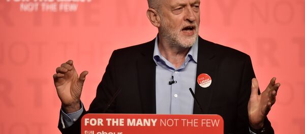 Britain's opposition Labour Party leader Jeremy Corbyn speaks at an election campaign rally in Leicester, Britain, May 6, 2017.  - Sputnik International