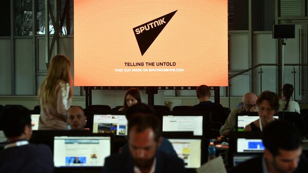 Journalists in the media center - Sputnik International
