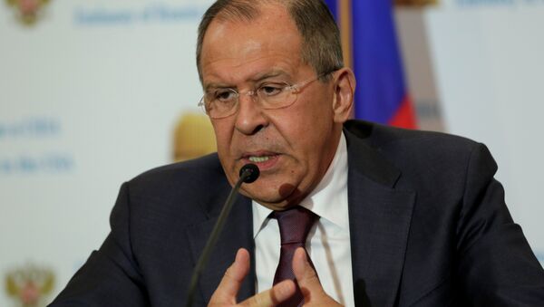 Russian Foreign Minister Sergey Lavrov speaks at his news conference at the Russian Embassy in Washington, U.S - Sputnik International