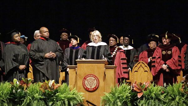 US Secretary of Education Betsy DeVos drowned out by boos as she attempts to deliver a commencement speech at Bethune Cookman University. - Sputnik International