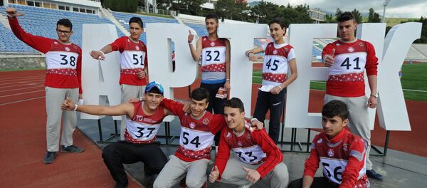 Nine Syrian children, whose fathers were Syrian soldiers killed during the ongoing military conflict in their country, have come to the Russian international children center Artek in Crimea Nine Syrian children, whose fathers were Syrian soldiers killed during the ongoing military conflict in their country, have come to the Russian international children center Artek in Crimea - Sputnik International