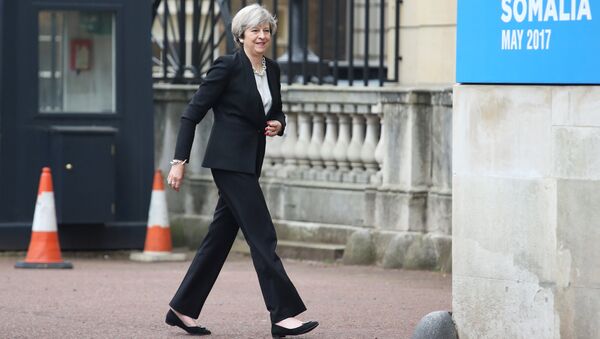 Britain's Prime Minister Theresa May arrives at Lancaster House to attend the 2017 Somalia Conference in London, May 11, 2017. - Sputnik International
