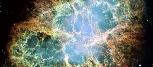 The Crab Nebula, a supernova remnant photographed by an international effort of telescopes and agencies. - Sputnik International