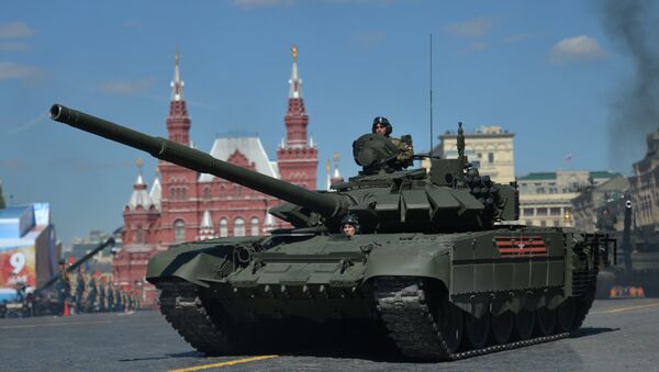 A T-72B3 tank during the final rehearsal of the military parade in Moscow to mark the 72nd anniversary of the WWII victory. File photo - Sputnik International