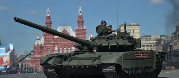 A T-72B3 tank during the final rehearsal of the military parade in Moscow to mark the 72nd anniversary of the WWII victory. File photo A T-72B3 tank during the final rehearsal of the military parade in Moscow to mark the 72nd anniversary of the WWII victory. File photo - Sputnik International