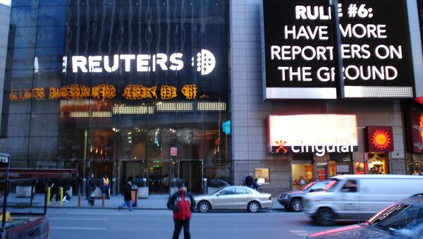 Reuters building entrance in New York City - Sputnik International