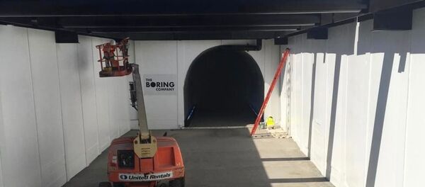 Musk teases first look at Boring Company tunnel Musk teases first look at Boring Company tunnel - Sputnik International