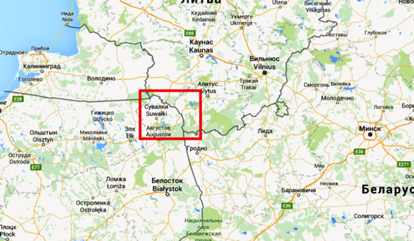 The so-called Suwalki Corridor or Suwalki Gap - Sputnik International