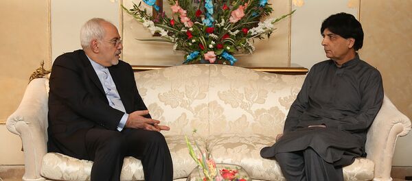 Iranian Foreign Minister Mohammad Javad Zarif meets with Pakistani Interior Minister Chaudhry Nisar Ali Khan Iranian Foreign Minister Mohammad Javad Zarif meets with Pakistani Interior Minister Chaudhry Nisar Ali Khan - Sputnik International
