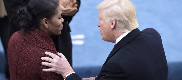 Michelle Obama (L) and President elect Donald Trump (R) Michelle Obama (L) and President elect Donald Trump (R) - Sputnik International