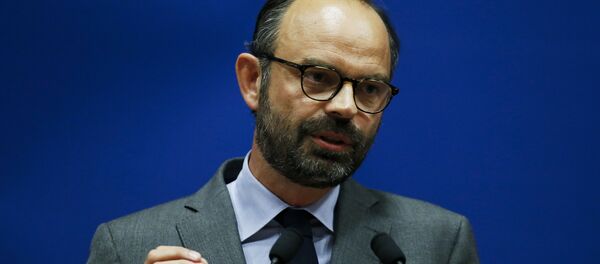 Edouard Philippe speaking as he presents the candidates for the La Republique en marche party ahead of the June parliamentary elections (legislative) in Le Havre, northwestern France. - Sputnik International