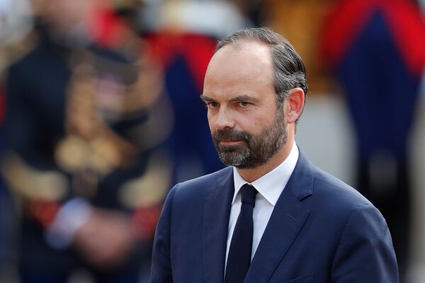 Newly-appointed French Prime Minister Edouard Philippe attends a handover ceremony at the Hotel Matignon, in Paris, France, May 15, 2017 Newly-appointed French Prime Minister Edouard Philippe attends a handover ceremony at the Hotel Matignon, in Paris, France, May 15, 2017 - Sputnik International