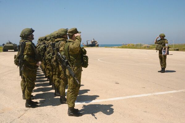 Russian, Syrian Marines Hold Joint Firing Drills in Port City of Tartus - Sputnik International
