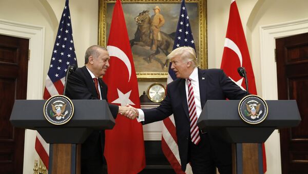 US President Donald Trump's meeting with Turkish President Recep Tayyip Erdogan in Washington on May 16, 2017 - Sputnik International