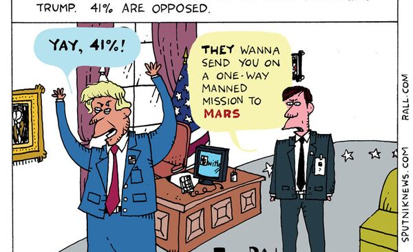 Trump Impeachment Poll Cartoon - Sputnik International