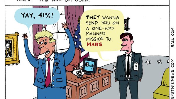 Trump Impeachment Poll Cartoon - Sputnik International