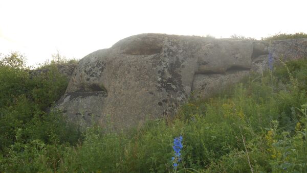 Griffin, an ancient megalith discovered in Russia’s Altai Mountains. - Sputnik International