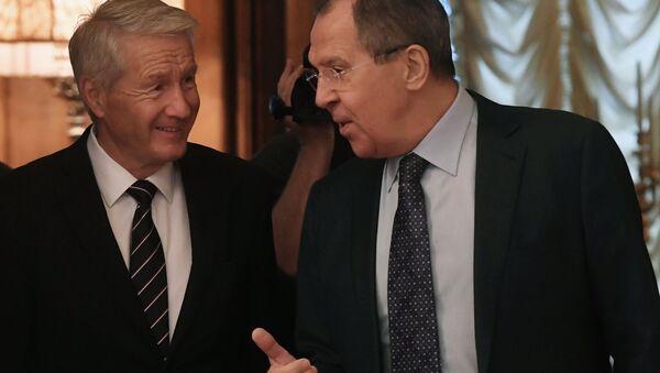 Russian Foreign Minister Lavrov meets with Council of Europe Secretary General Jagland (File) - Sputnik International