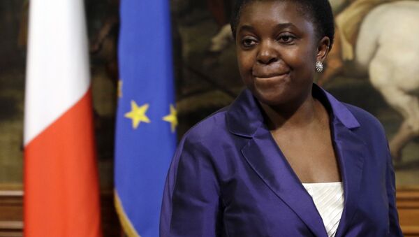 In this Sunday, April 28, 2013 file photo, Italian Integration Minister Cecile Kyenge arrives at the Premier's office in Rome's Chigi palace. - Sputnik International
