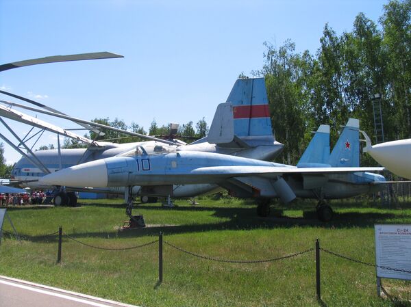 Prototype of the Su-27, factory code T-10, on display in the Central Air Force Museum at Monino Airfield, 40 km east of Moscow. - Sputnik International