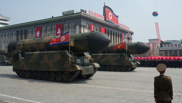 A military parade in North Korea. File photo - Sputnik International