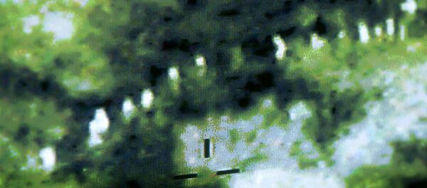 Predator drone captures a group of 19 illegal border crossers shown on a video monitor at a command center Predator drone captures a group of 19 illegal border crossers shown on a video monitor at a command center - Sputnik International