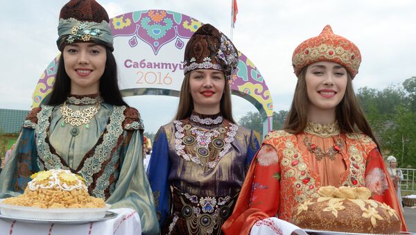 Sabantuy festival celebrated across Russia - Sputnik International