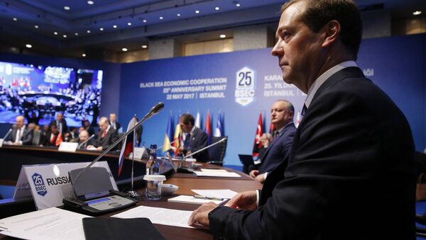 Russian Prime Minister Dmitry Medvedev attends BSEC summit in Istanbul - Sputnik International