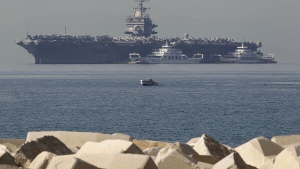 USS Enterprise, 5th Fleet, near the coast of Athens, 2012. - Sputnik International