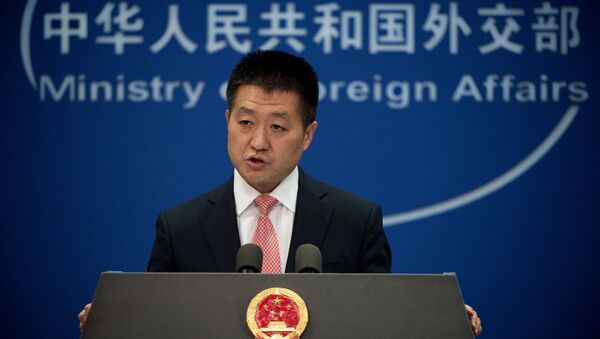 Chinese Foreign Ministry spokesman Lu Kang speaks to the media during a press conference in Beijing. (File) - Sputnik International